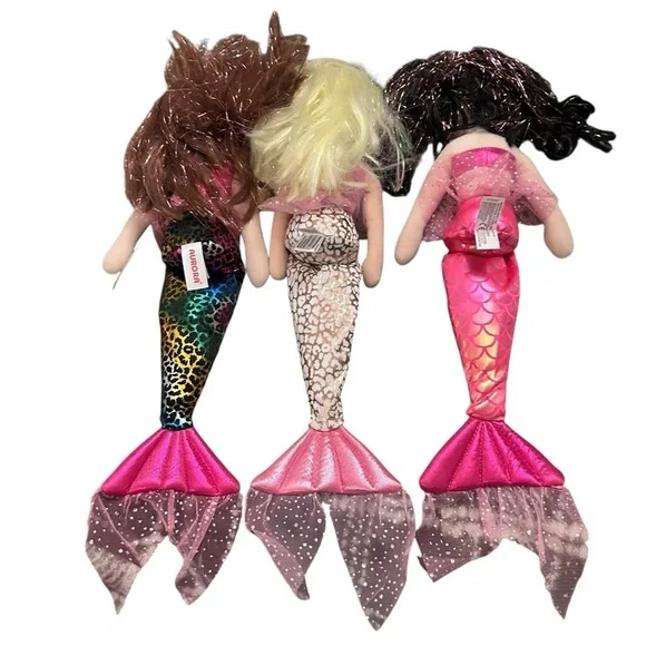 Colorful Mermaid Doll Set of 3 - Picture 2 of 5